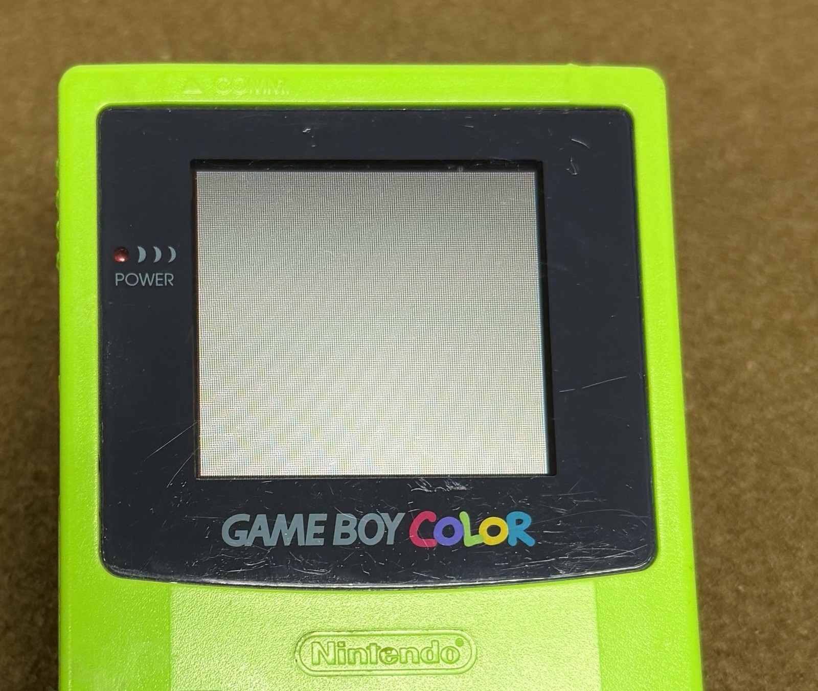 Nintendo Game Boy Color Kiwi Green Handheld System Tested & Working