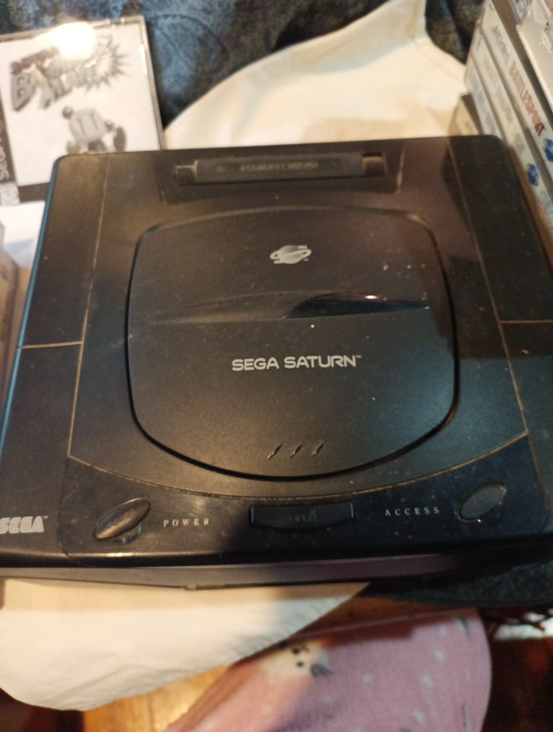 Sega Saturn Black Console and Controller Untested PLEASE READ DESCRIPTION**