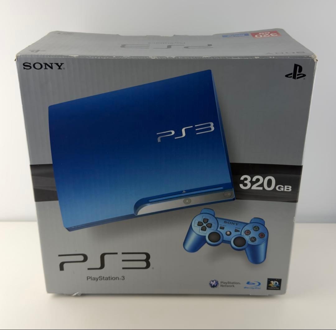 NEW Playstation 3 blue 320GB Sony PS3 CECH-3000B Rare