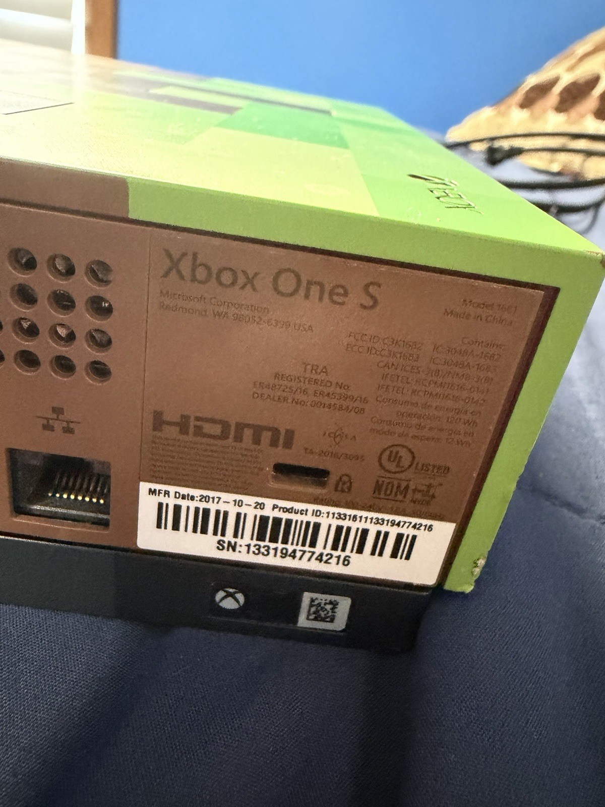 Microsoft Xbox One S 1TB Console Minecraft Limited Edition – Cleaned & Tested