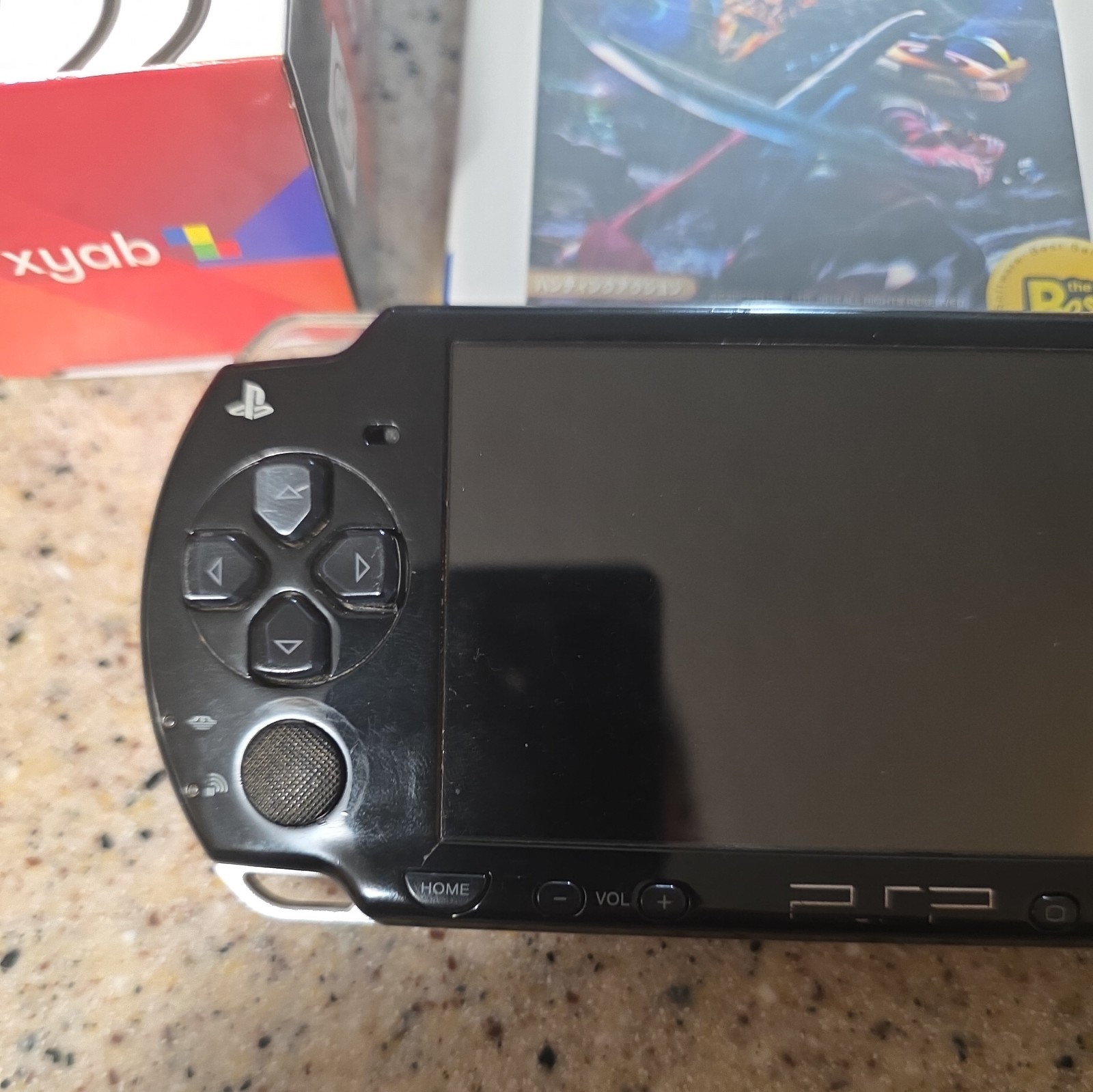 Sony PSP 2001 Black Playstation Console, New Battery, Charger, Monster Hunter.
