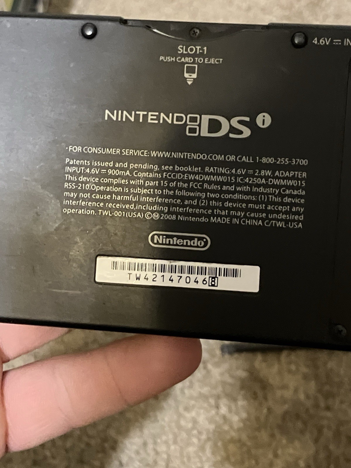 Authentic & Tested Nintendo DSI Console With Charger And 1 Game, Read