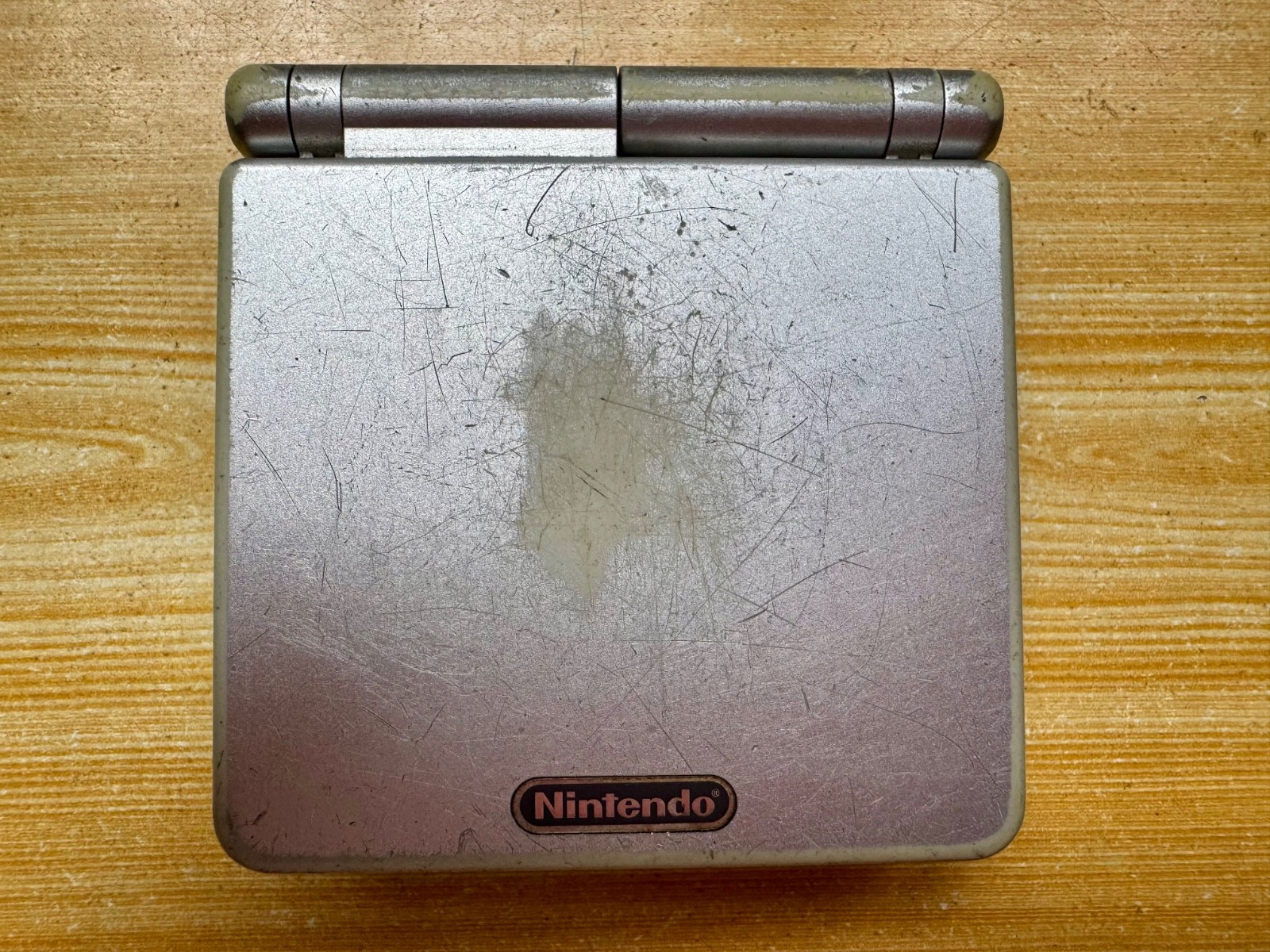 Nintendo Gameboy Advance SP AGS101 Ice Metallic Silver Handheld System Console