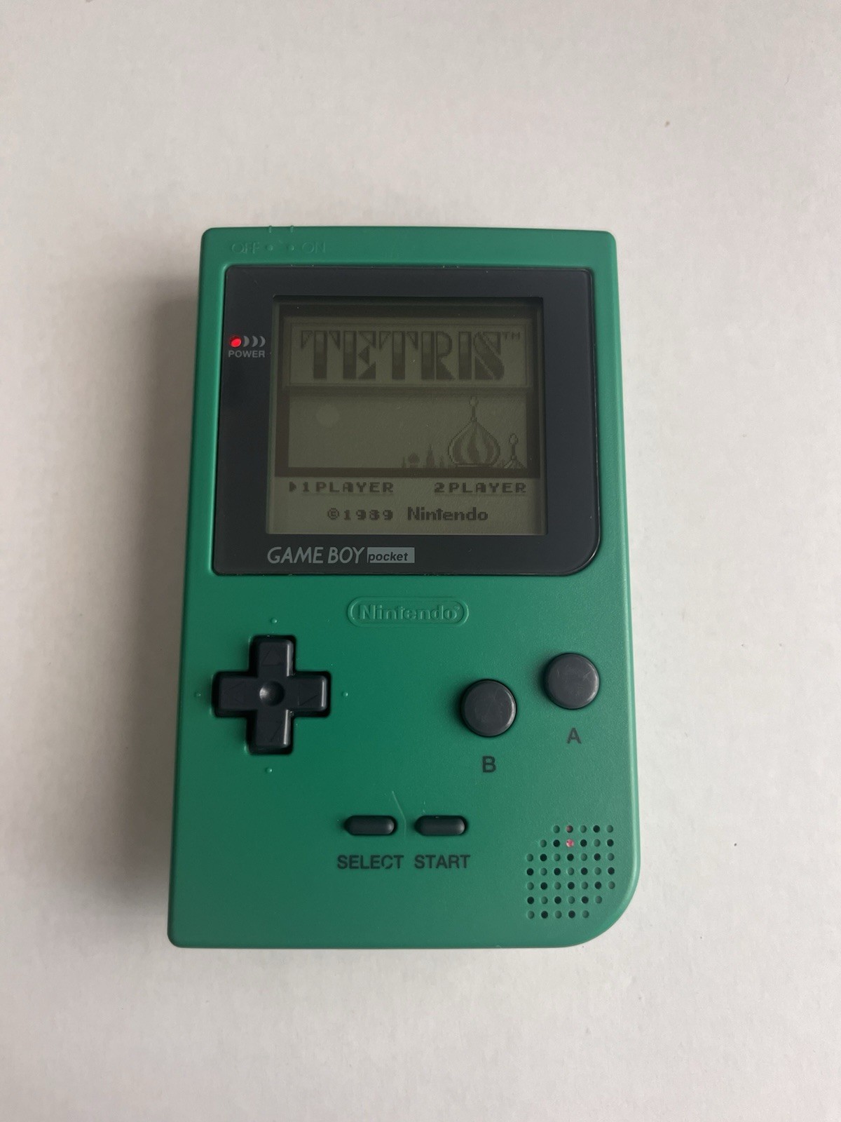 Nintendo Game Boy Pocket MGB-001 Green Handheld System, Headphone Jack
