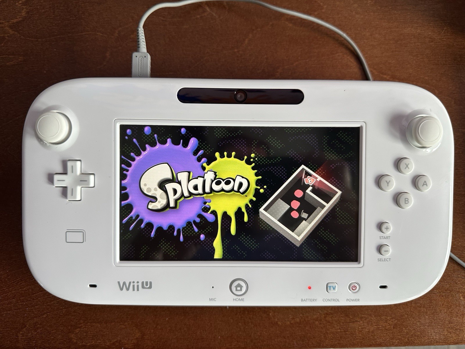 Nintendo Wii U 32GB Console Splatoon Set White Complete In Box (NTSC-J)