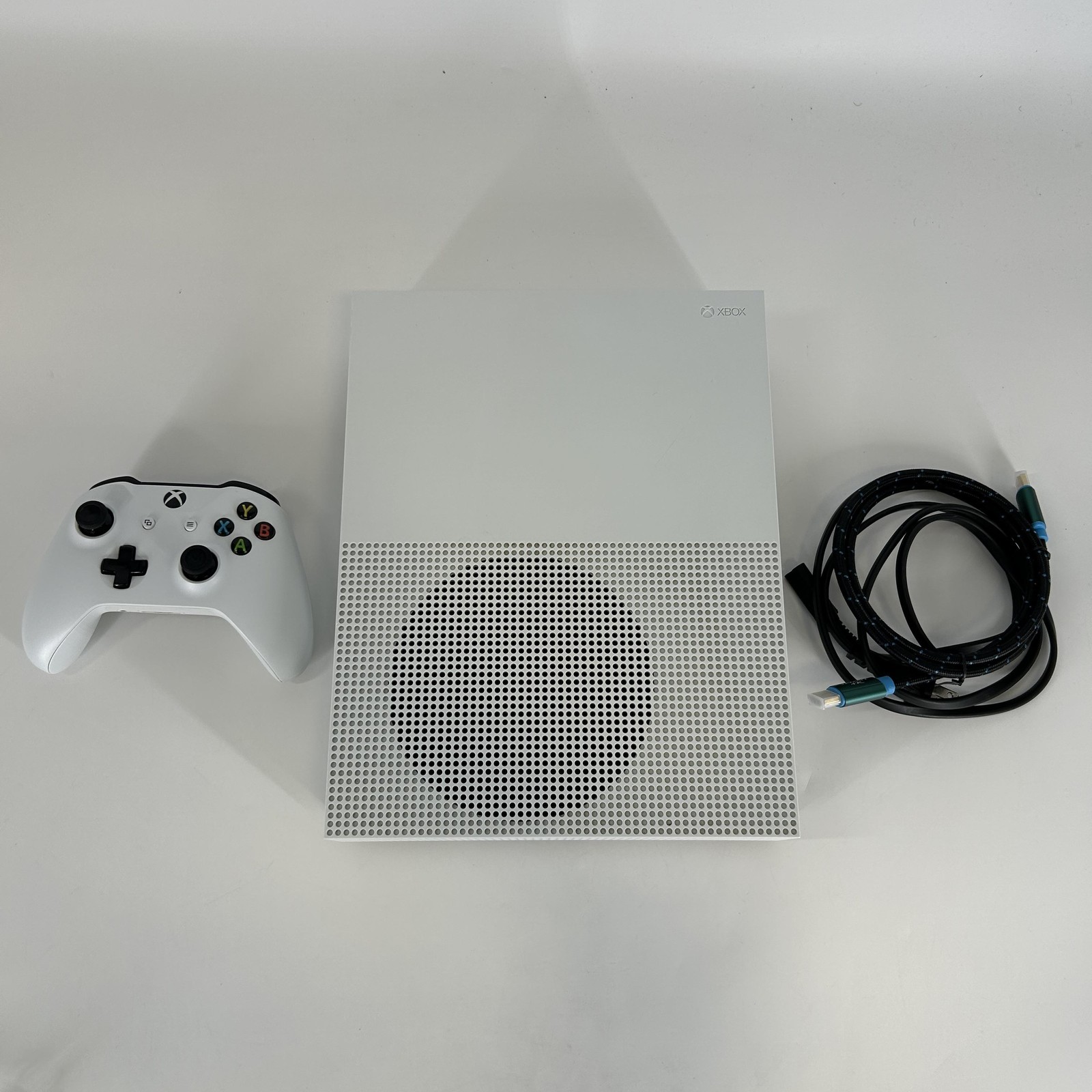 Microsoft Xbox One S Console White 1TB w/ Controller/HDMI/Power Cord- Excellent