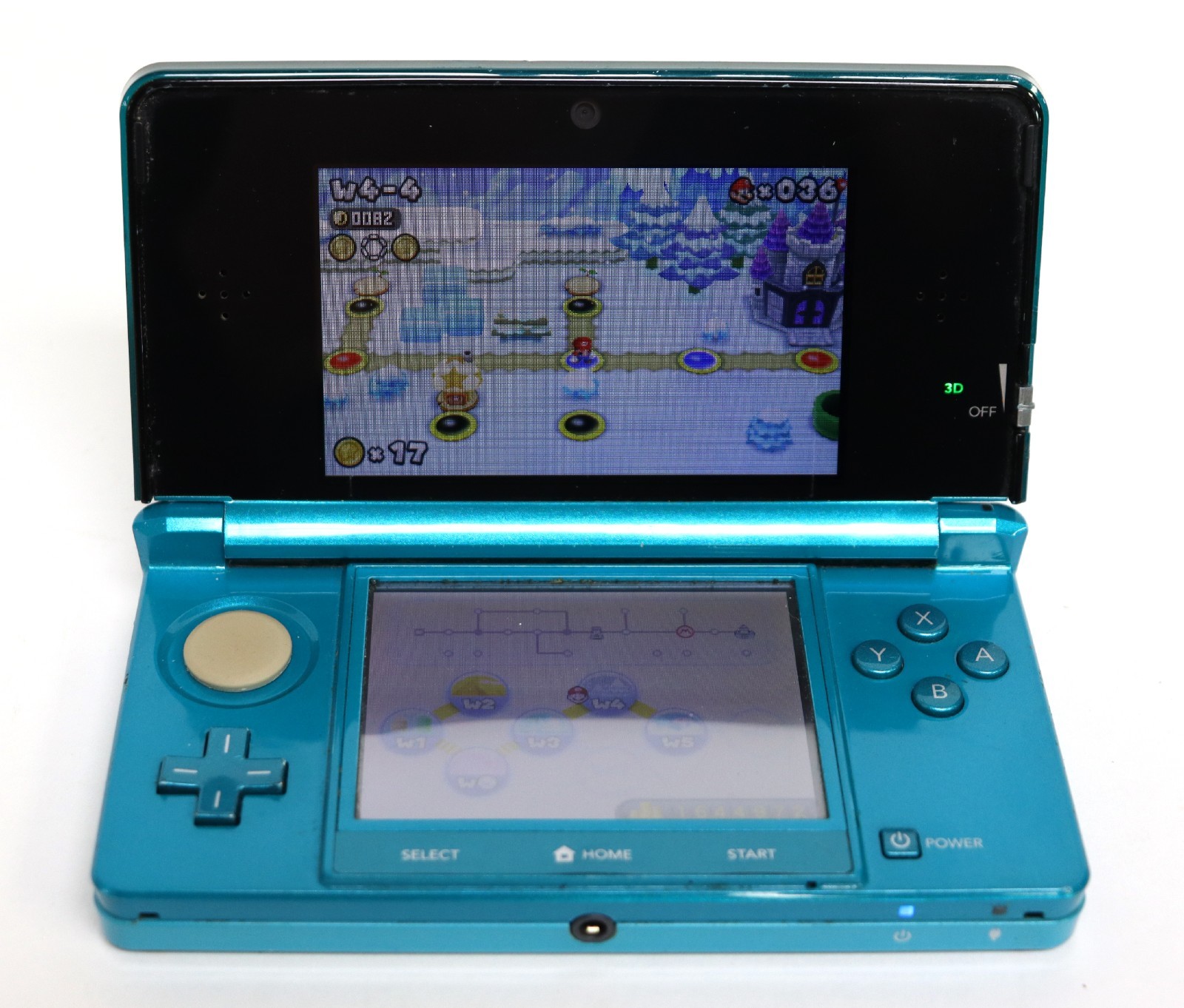 2011 Nintendo 3DS Handheld Console w/ Super Mario Brothers 2 Game – Works Grt!
