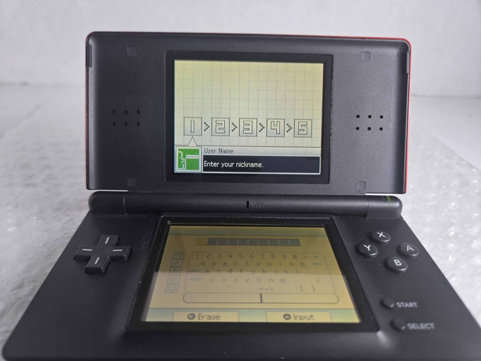 Nintendo DS Lite Crimson Handheld System Red/Black Tested Charger New Battery