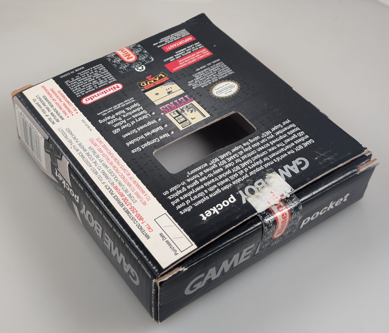 Nintendo Gameboy Pocket – Silver – w/ Box corrosion