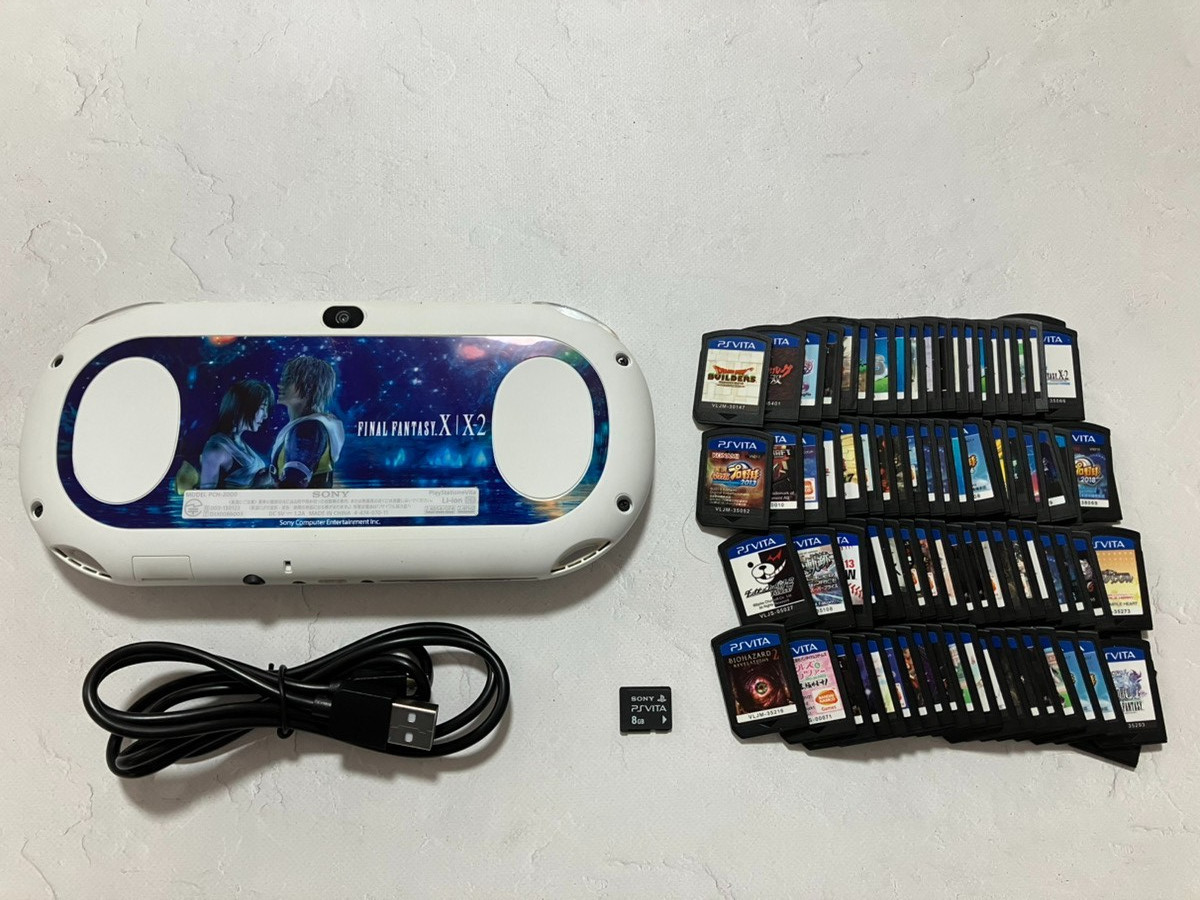Sony PS Vita PCH-2000 Console with charger / Memory card random 2 games　from US