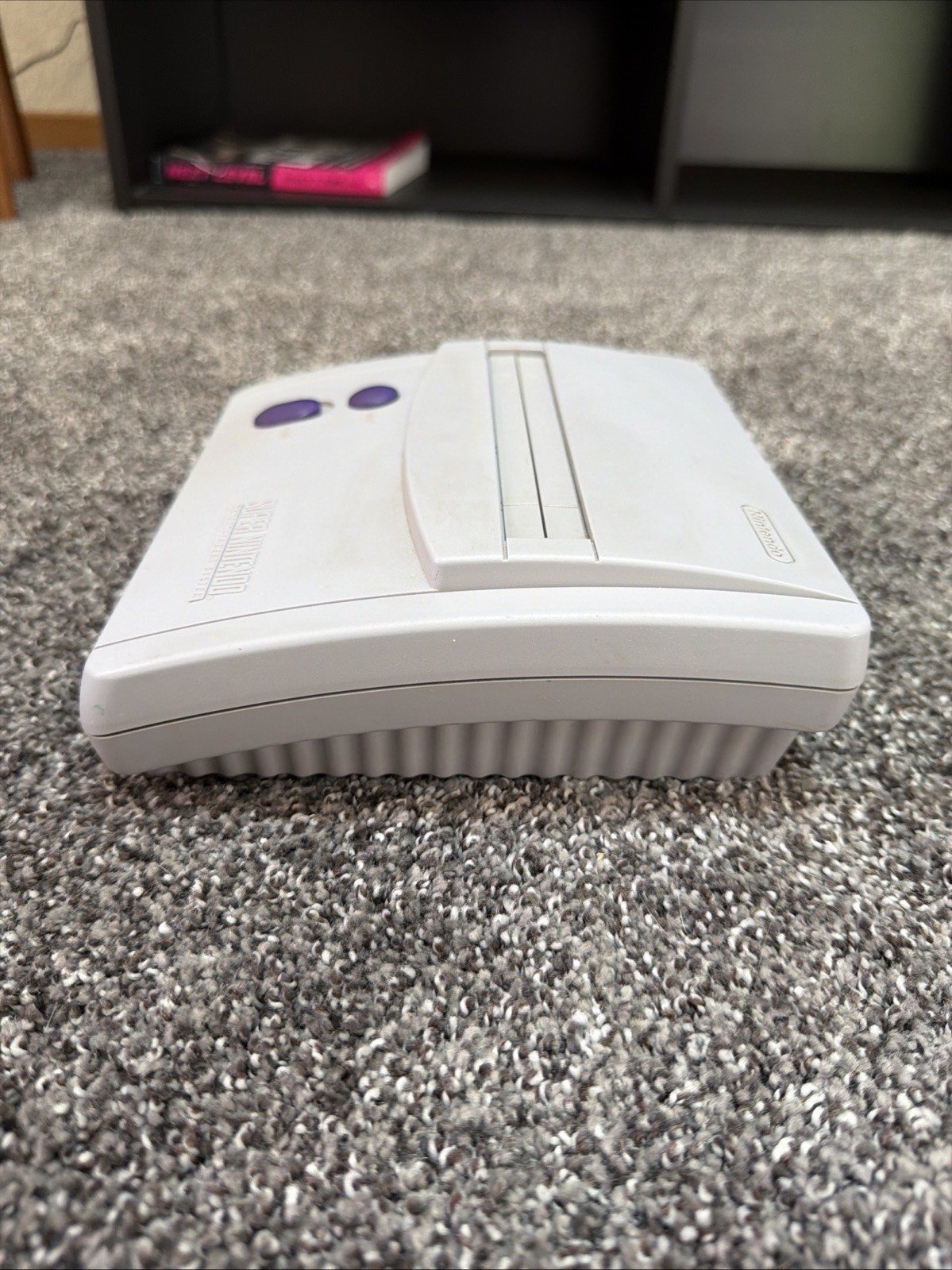 Super Nintendo SNES Jr. Console System Bundle w/OEM Controller Cables Game WORKS