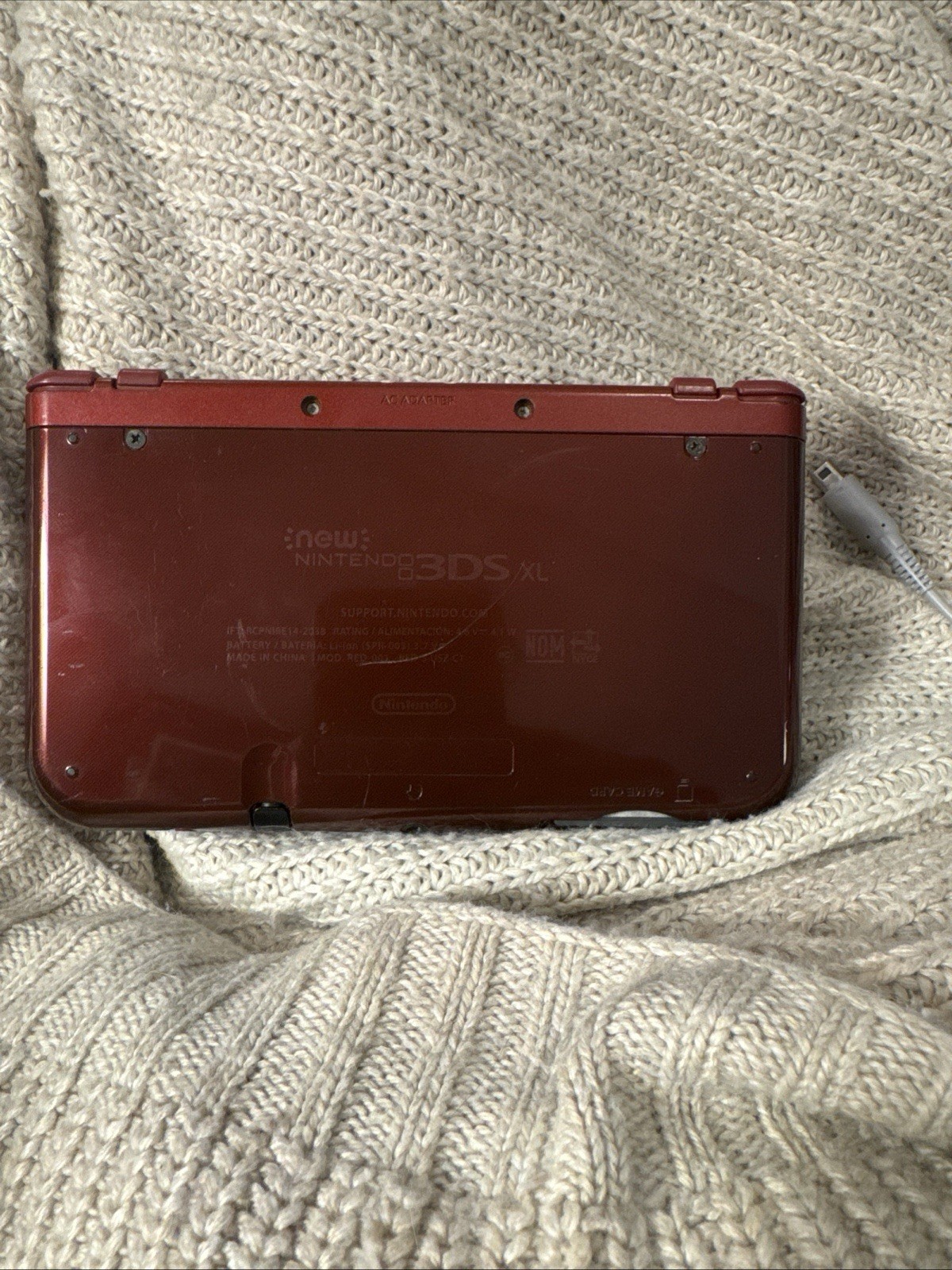 Nintendo 3DS XL Red Handheld System with 3D Audio Technology