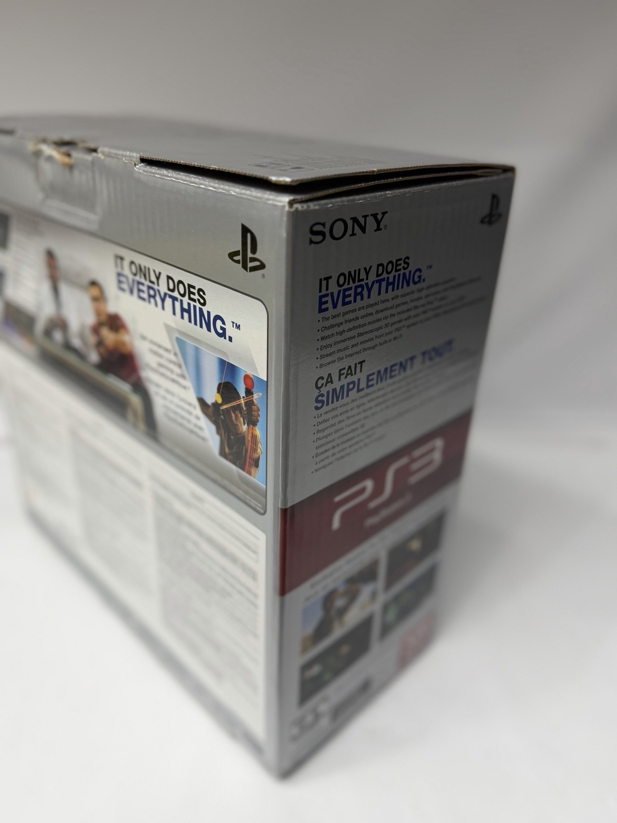 Sony Playstation 3 PS3 Slim Black Console 320GB Move Sports Champions Bundle
