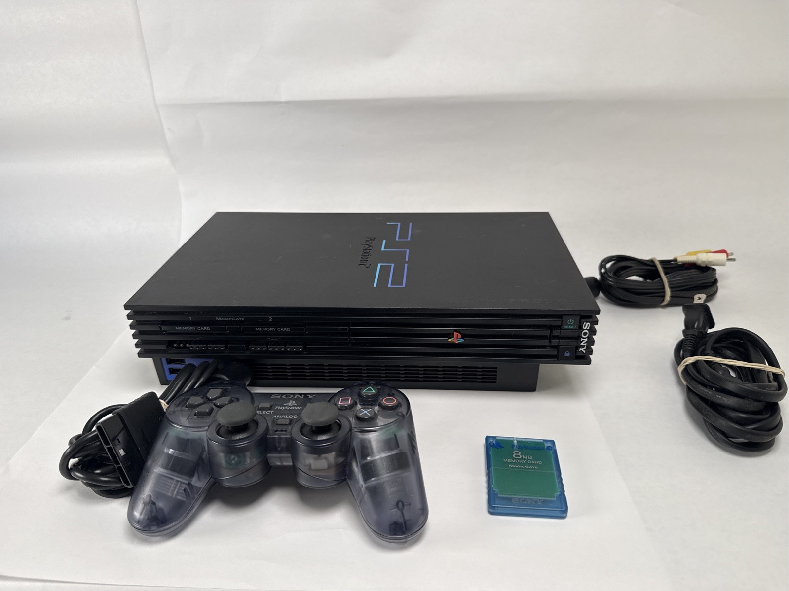 Sony PlayStation 2 – Controller, Memory Card and Cords (TESTED WORKING)