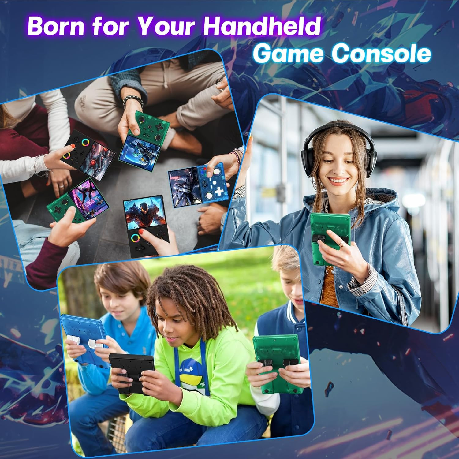 Upgraded XF45V Handheld Game Console, 4.5″ Retro Gaming Console, Preloaded 20,00