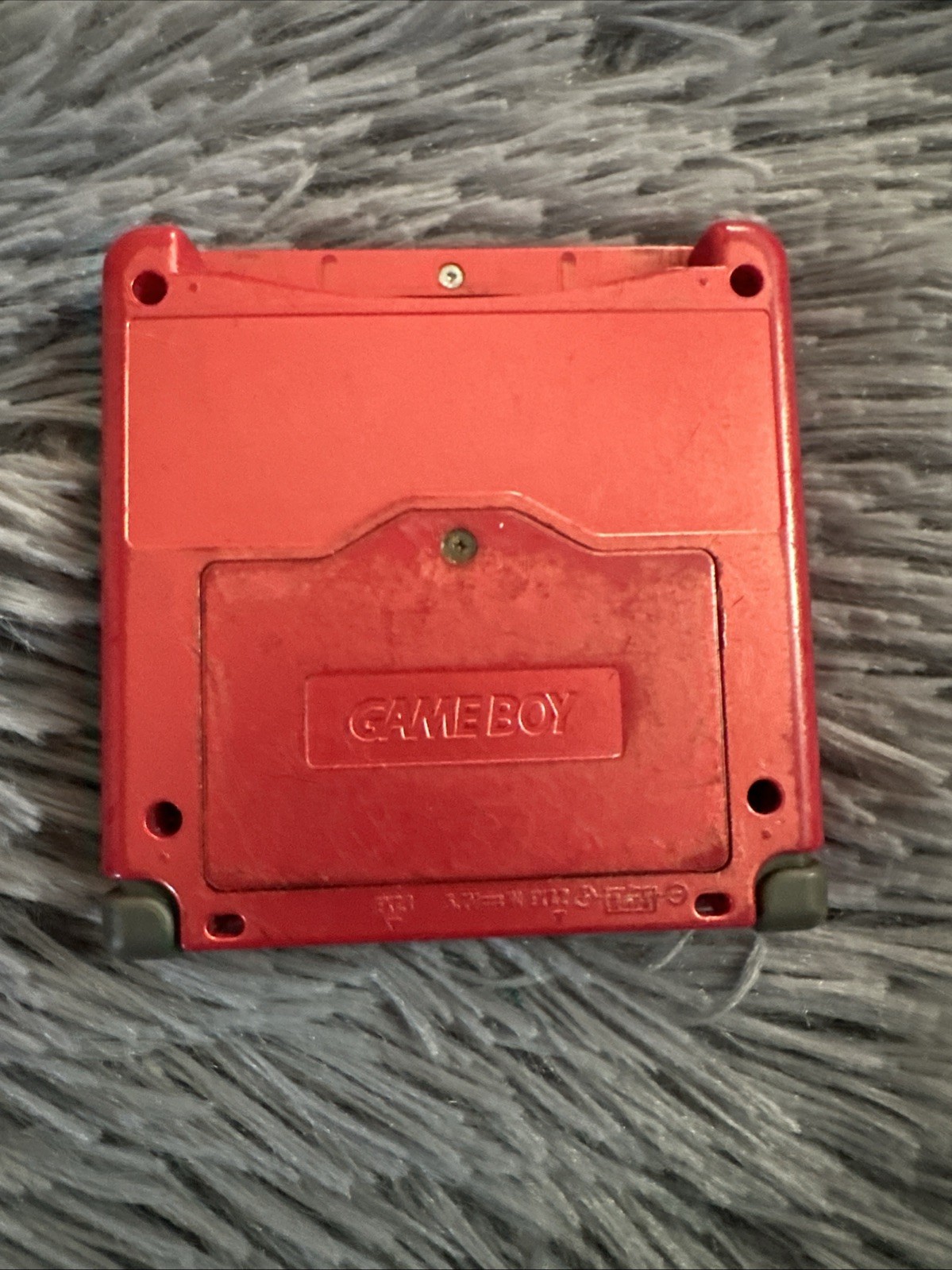 Nintendo Game Boy Advance SP Handheld System – Flame Red For Parts