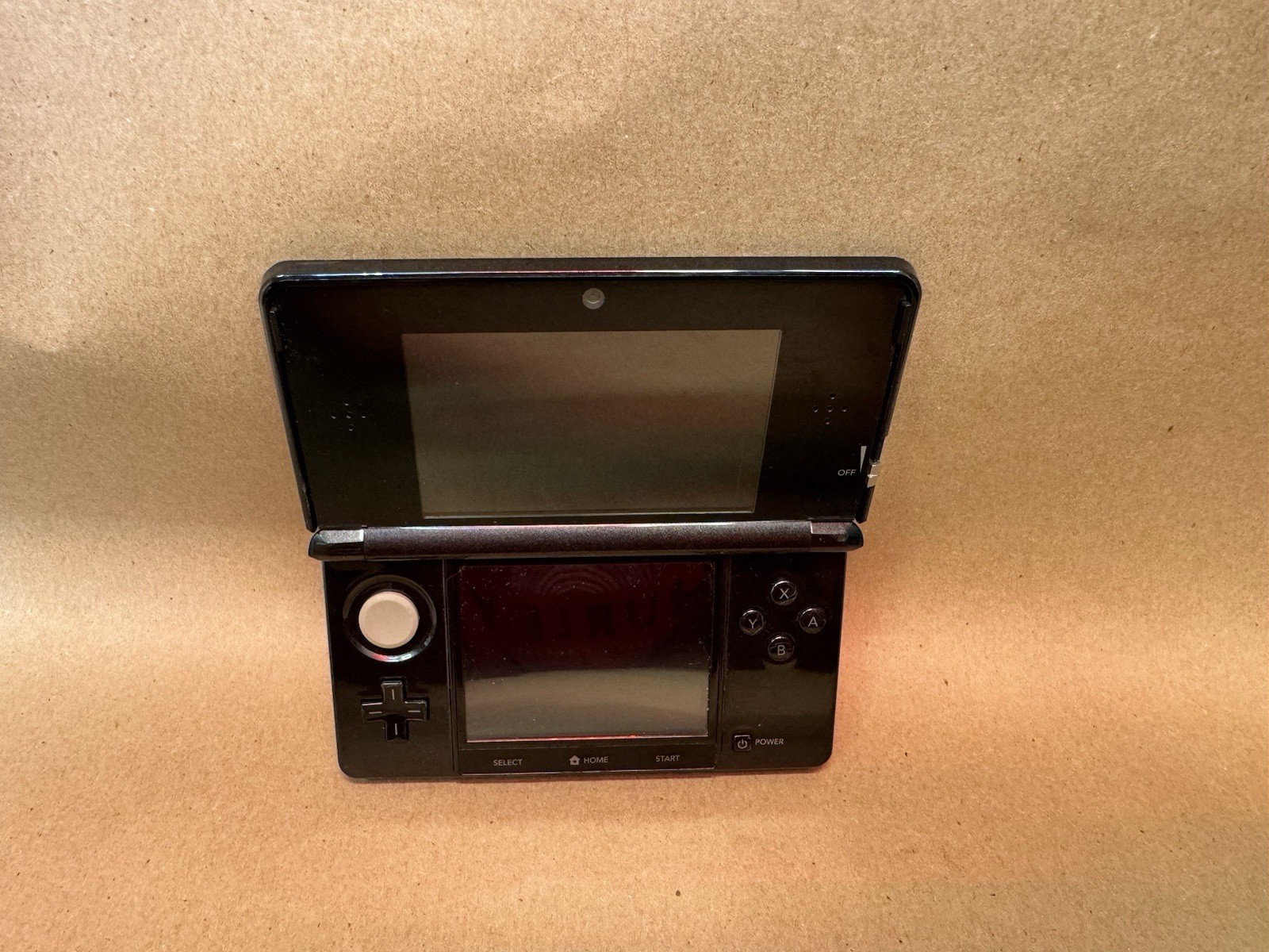 Nintendo 3DS Handheld Game Console Only CTR-001 Black Bad Back Top Button