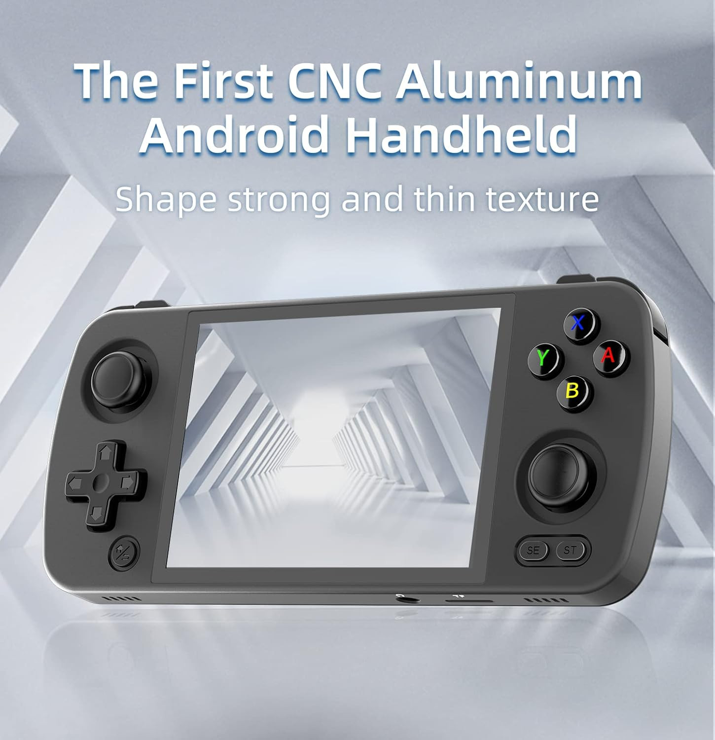 Retro Handheld Game Aluminum Alloy, Android 12 Built-In 128G TF Card 3172 Games,