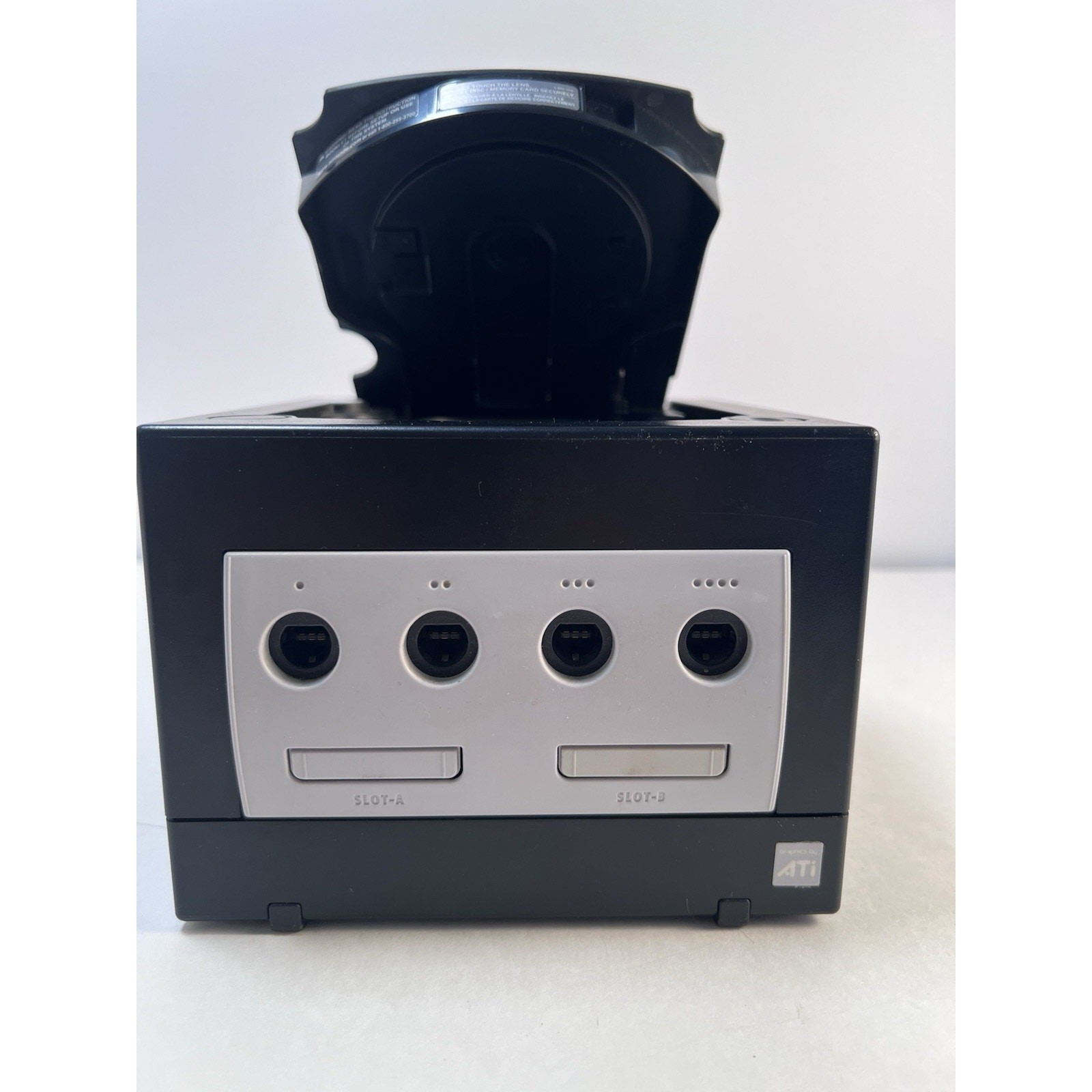 GameCube Black Console (DOL-001) 1 OEM Controllers, Power Cord, AV Cable – EUC
