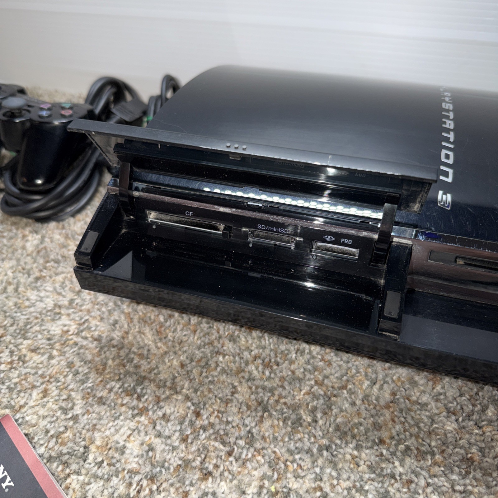 Sony PlayStation 3 PS3 CECHA01 Backwards Compatible Will Not Read Ps2 Silver Dis