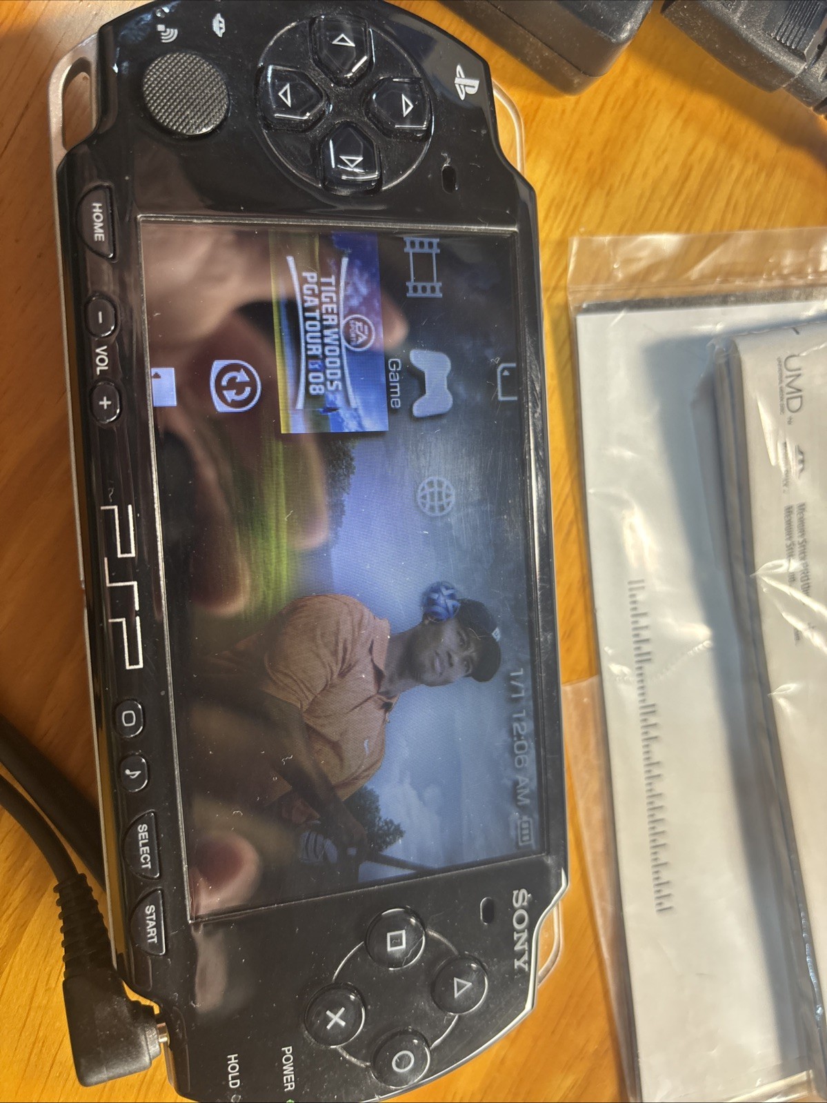 Sony PSP-2001 PlayStation Portable Console w/ Charger…new Battery …3 Games Works