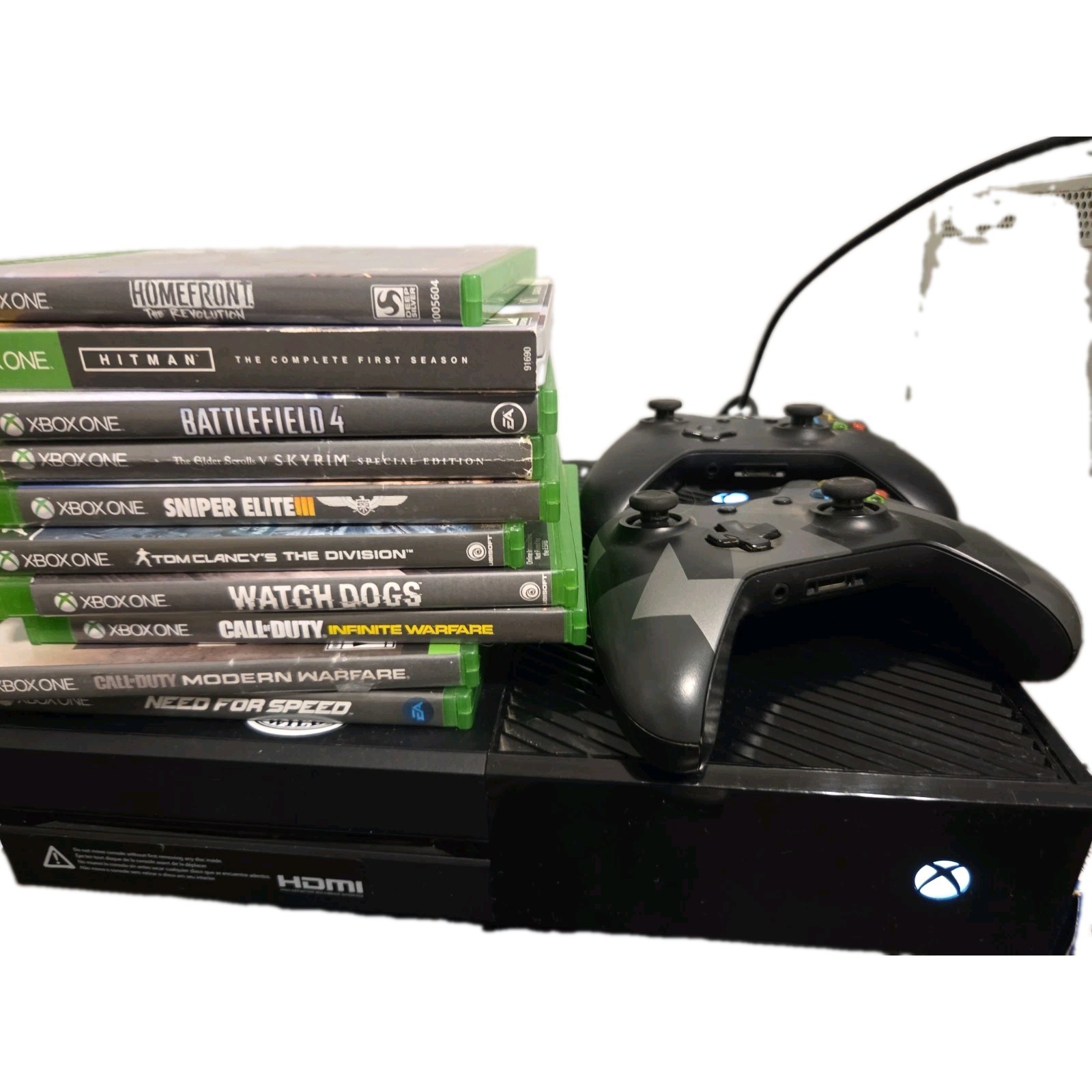 Xbox One Console 500GB System Bundle Lot With 2 Controllers & 10 Games – TESTED