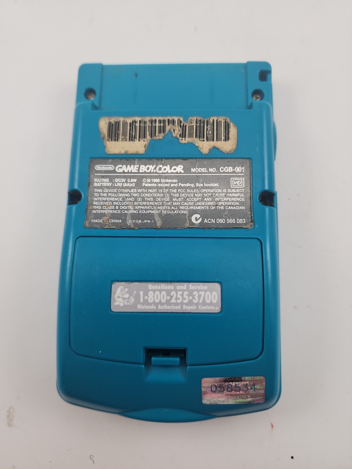 Nintendo Game Boy Color Handheld Game Console Model CGB-001 Parts Only