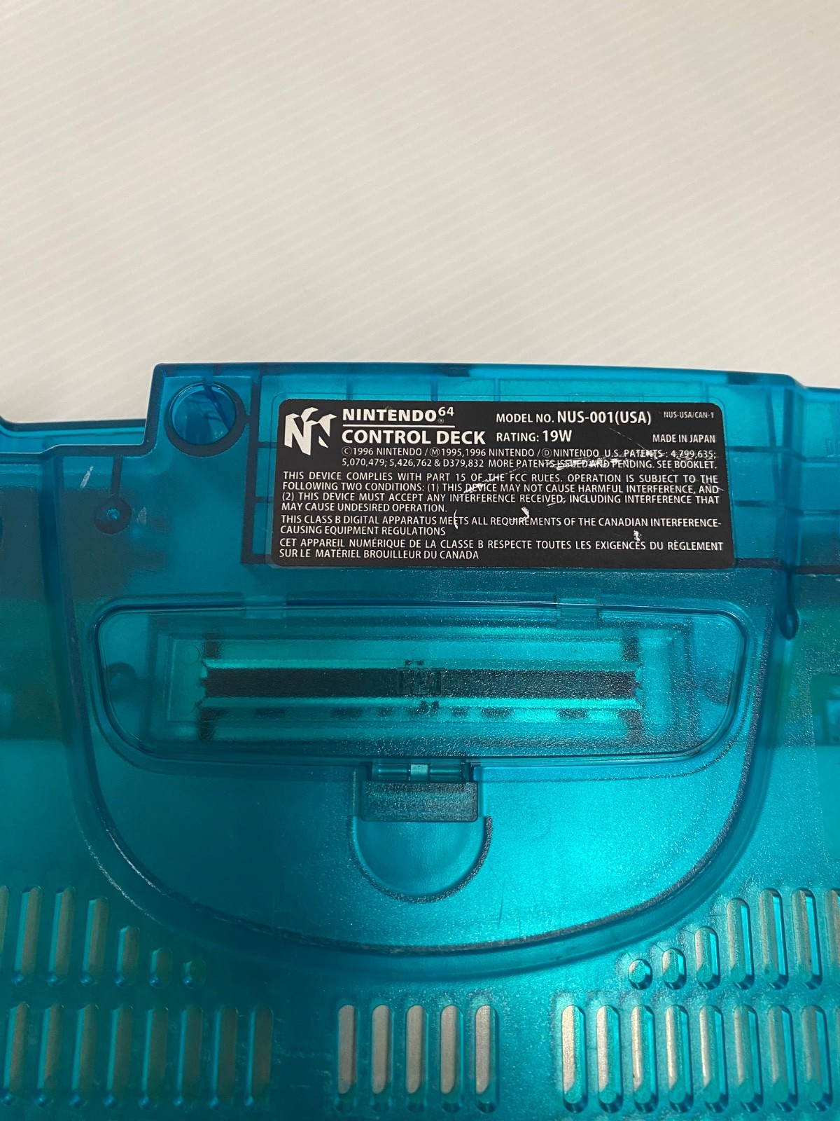 NINTENDO 64 ICE BLUE NUS-001 USA TESTED / WORKING