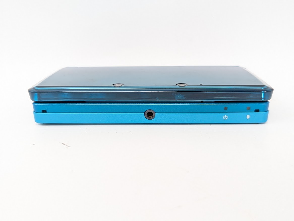 B7110 Nintendo 3DS console Aqua Blue Japan w/box memory 2GB manual AR card fx