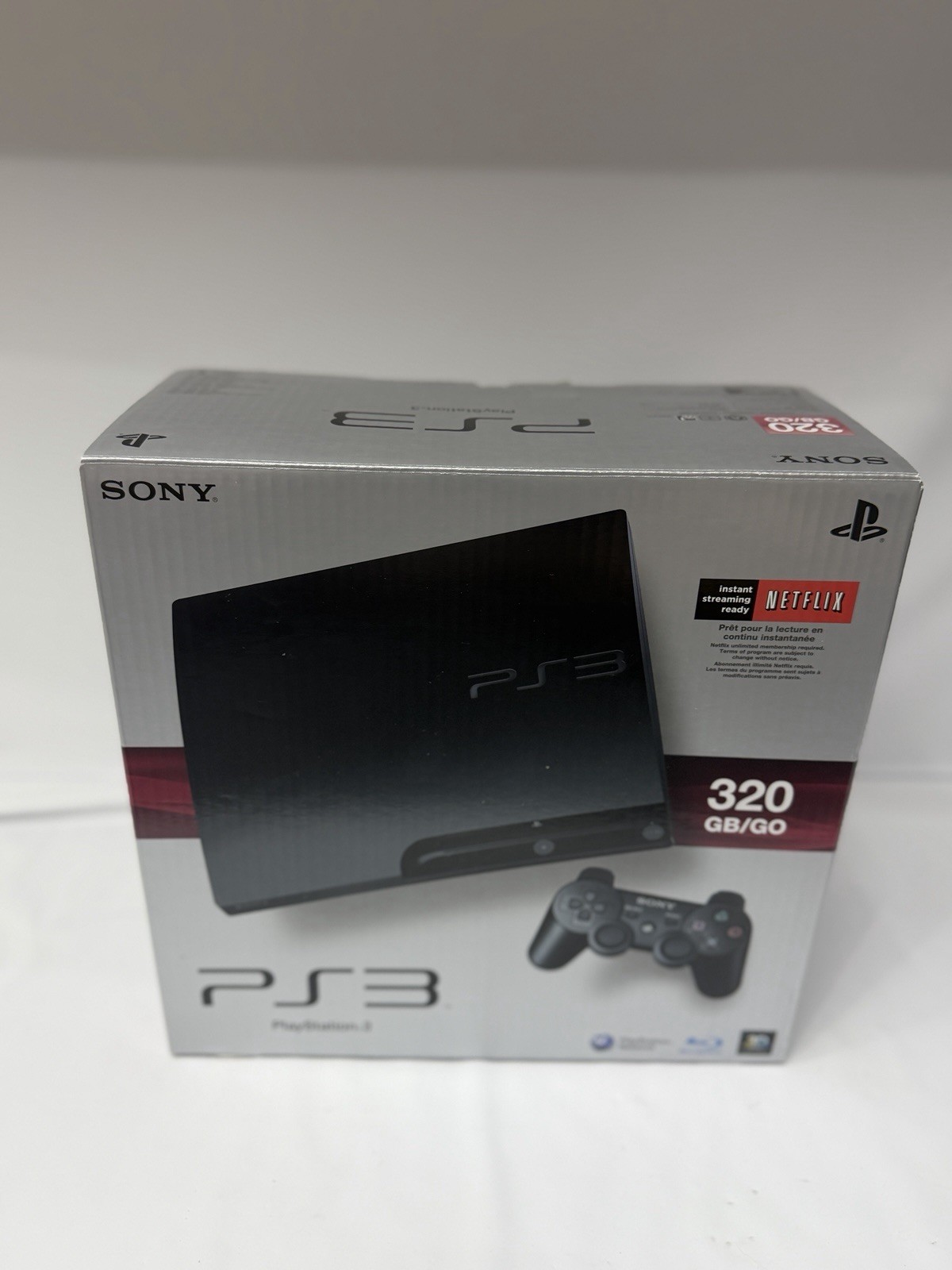 Sony Playstation 3 PS3 Slim Black Console 320GB Move Sports Champions Bundle