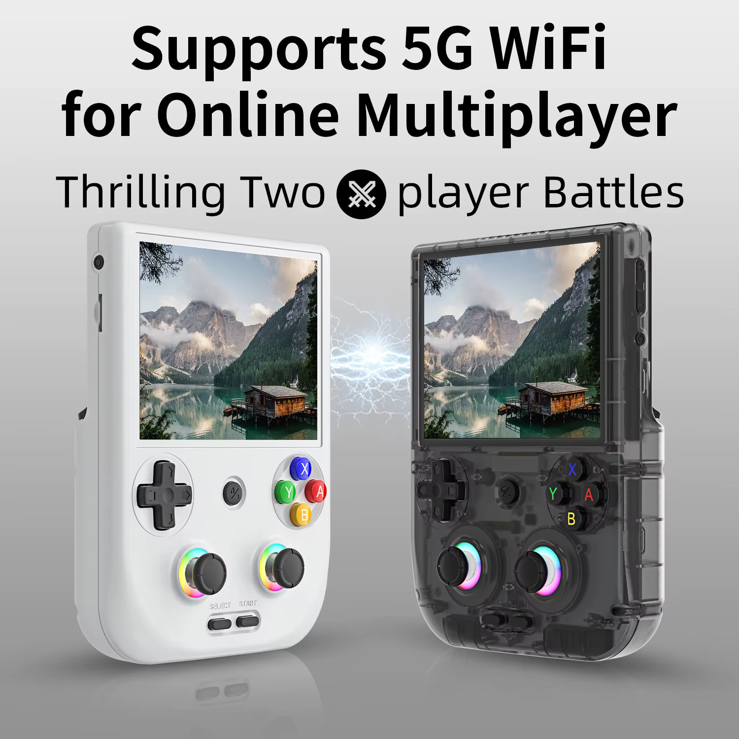RG406V Handheld Game Console Android13 4″ IPS 128GB 5G WiFi BT HDMI
