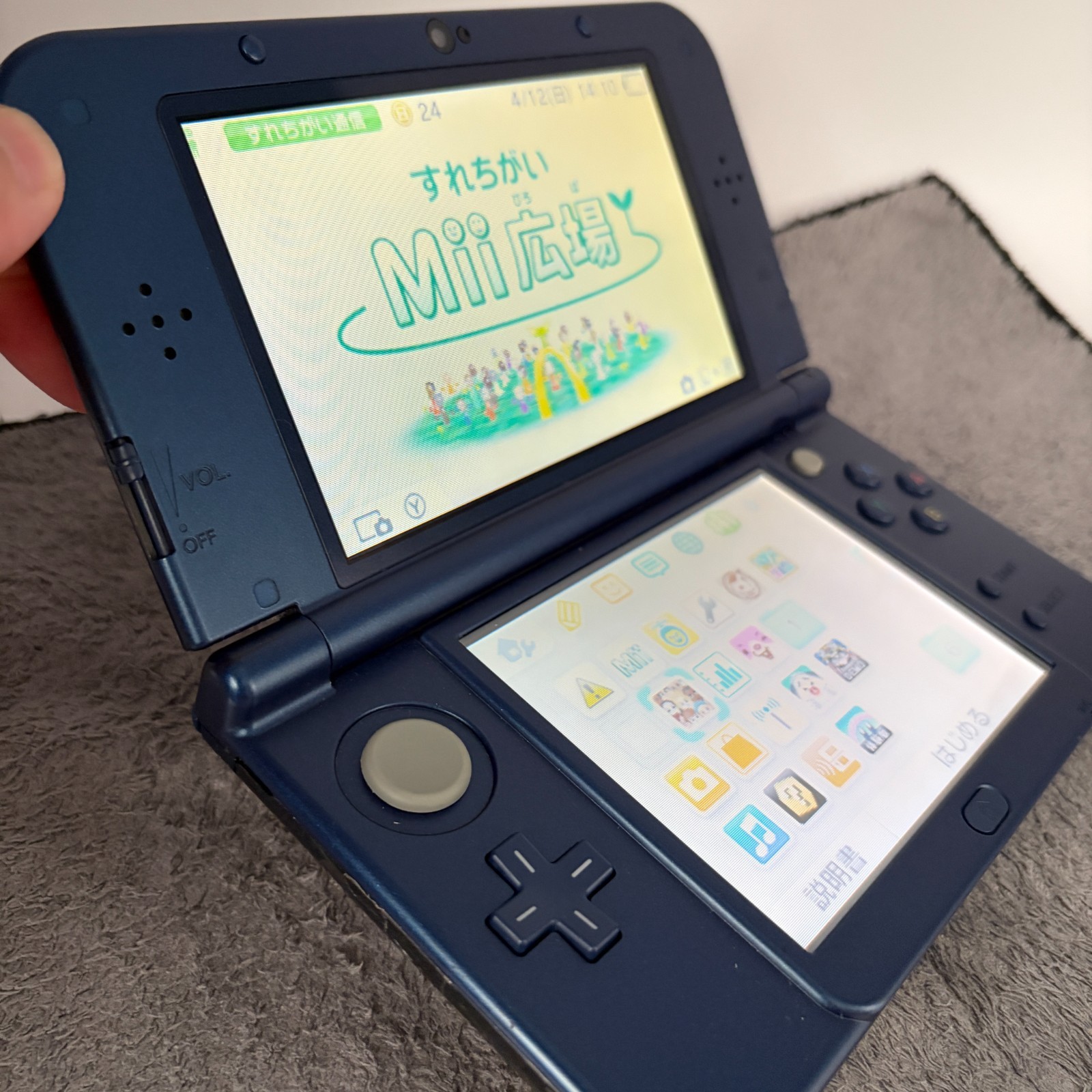 【Excellent5】Nintendo NEW 3DS LL XL Blue Handheld Used Game Console From Japan