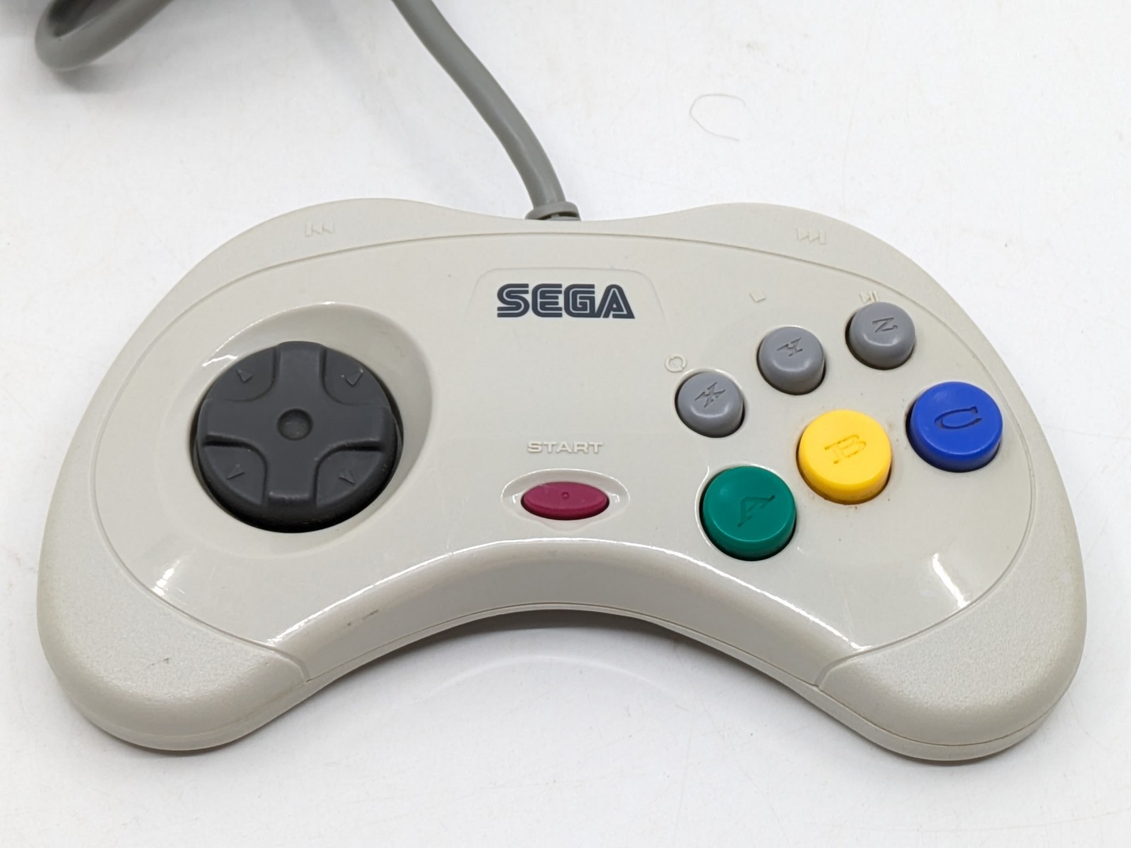 Sega Saturn White Console HST-3220 NTSC-J Japan Tested w/ Controller & Cables