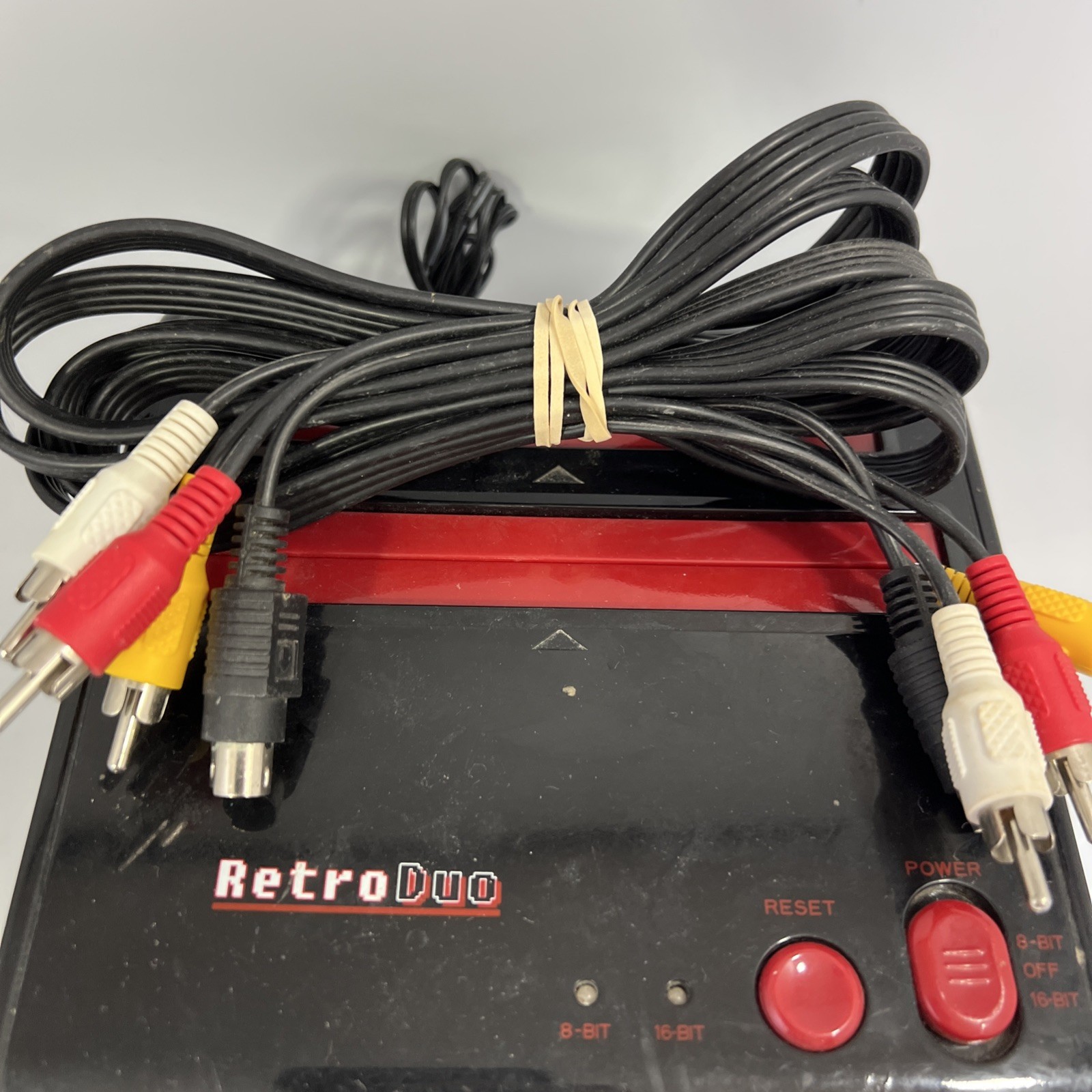 Retro-Bit Retro Duo Twin Video Game System Silver/Black 2 Controllers #ML