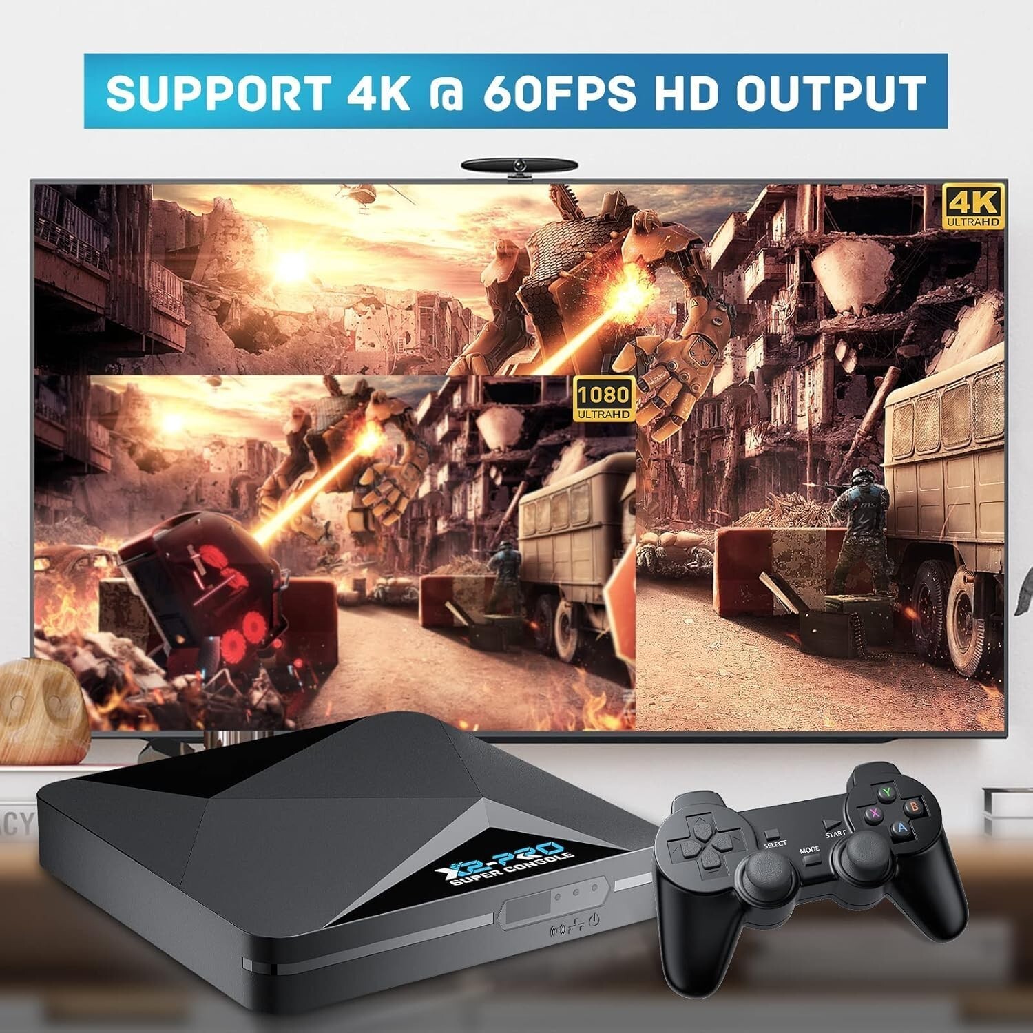 Super Console X2 PRO Retro Video Game Console Android, TV with 100,000+Games
