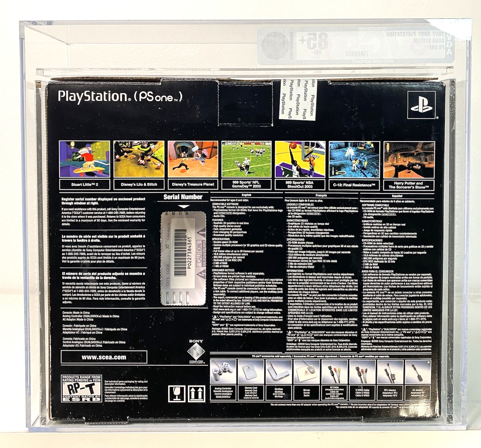 Sony PlayStation PS One 1 PS1 Console New 2002 Factory Sealed VGA 85+ TOP POP