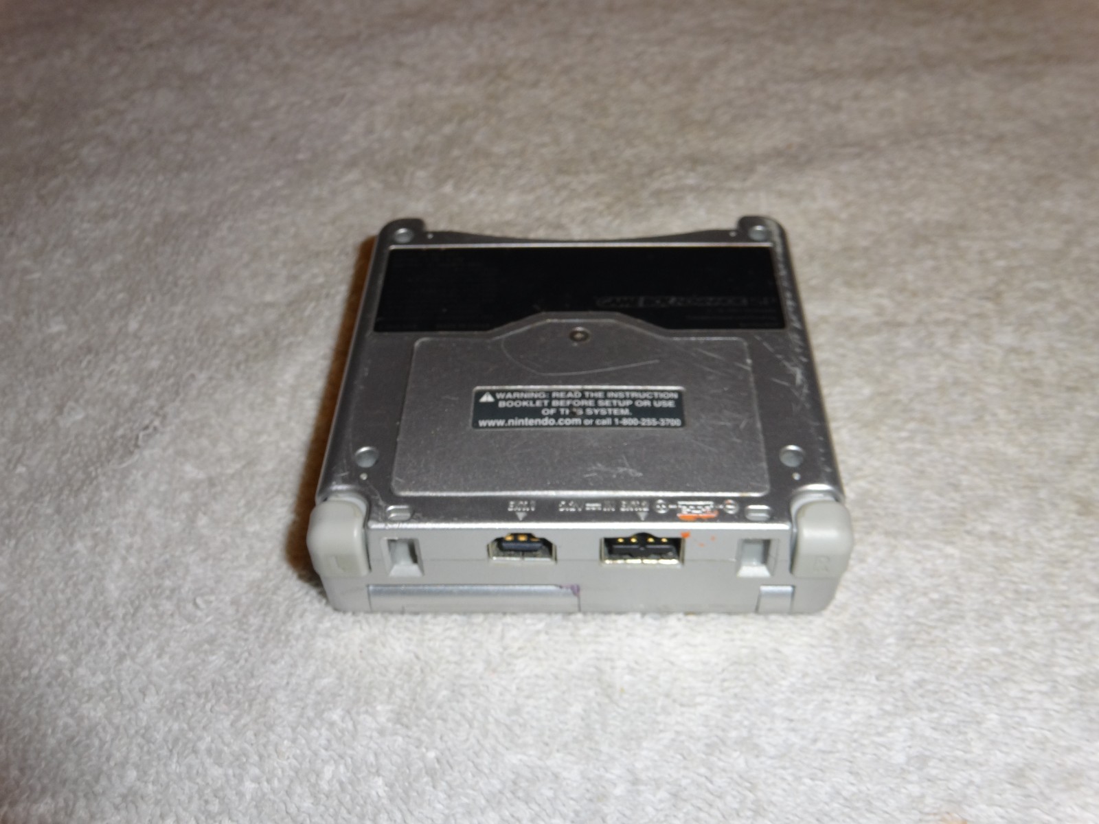 LOT OF 2 Nintendo Gameboy Advance SP bundle Metal Silver Handheld untested WOW!!