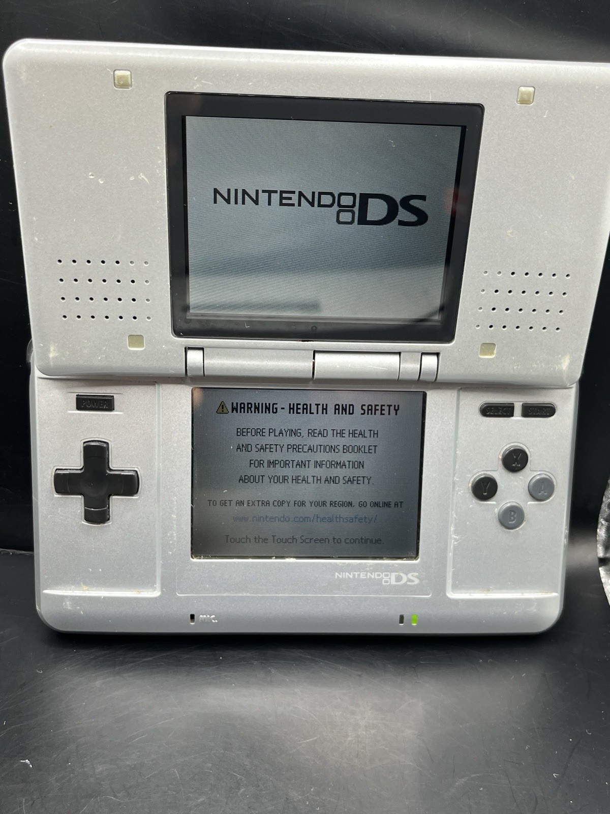 Nintendo DS Original NTR-001 Console – Titanium Silver – Plus Charger – Tested