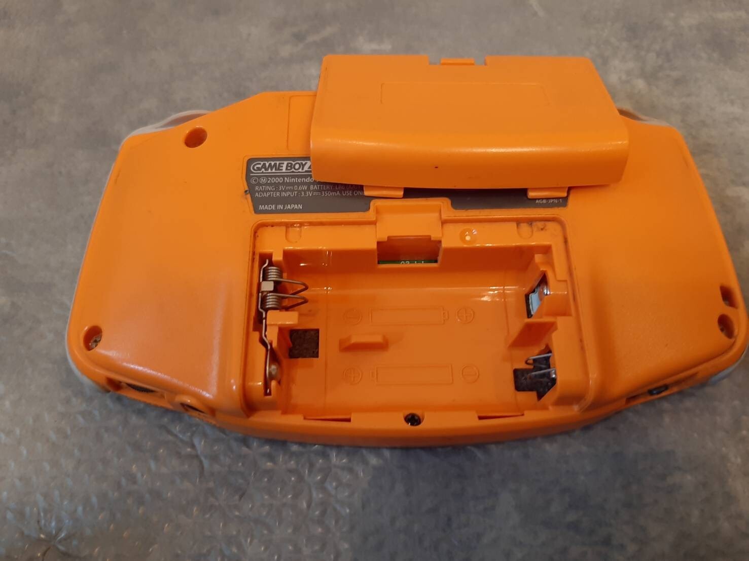 Nintendo Game Boy Advance GBA Orange Handheld Console In Box JP