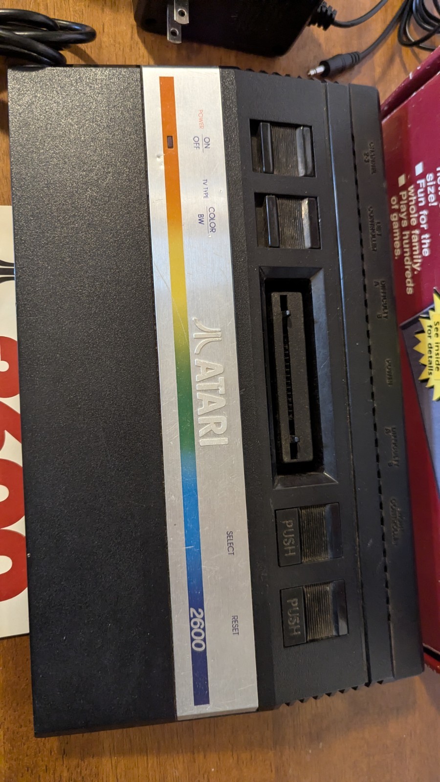 Atari 2600 Rainbow Bundle New AC Adapter & AV to RF Converter Tested In Orig Box