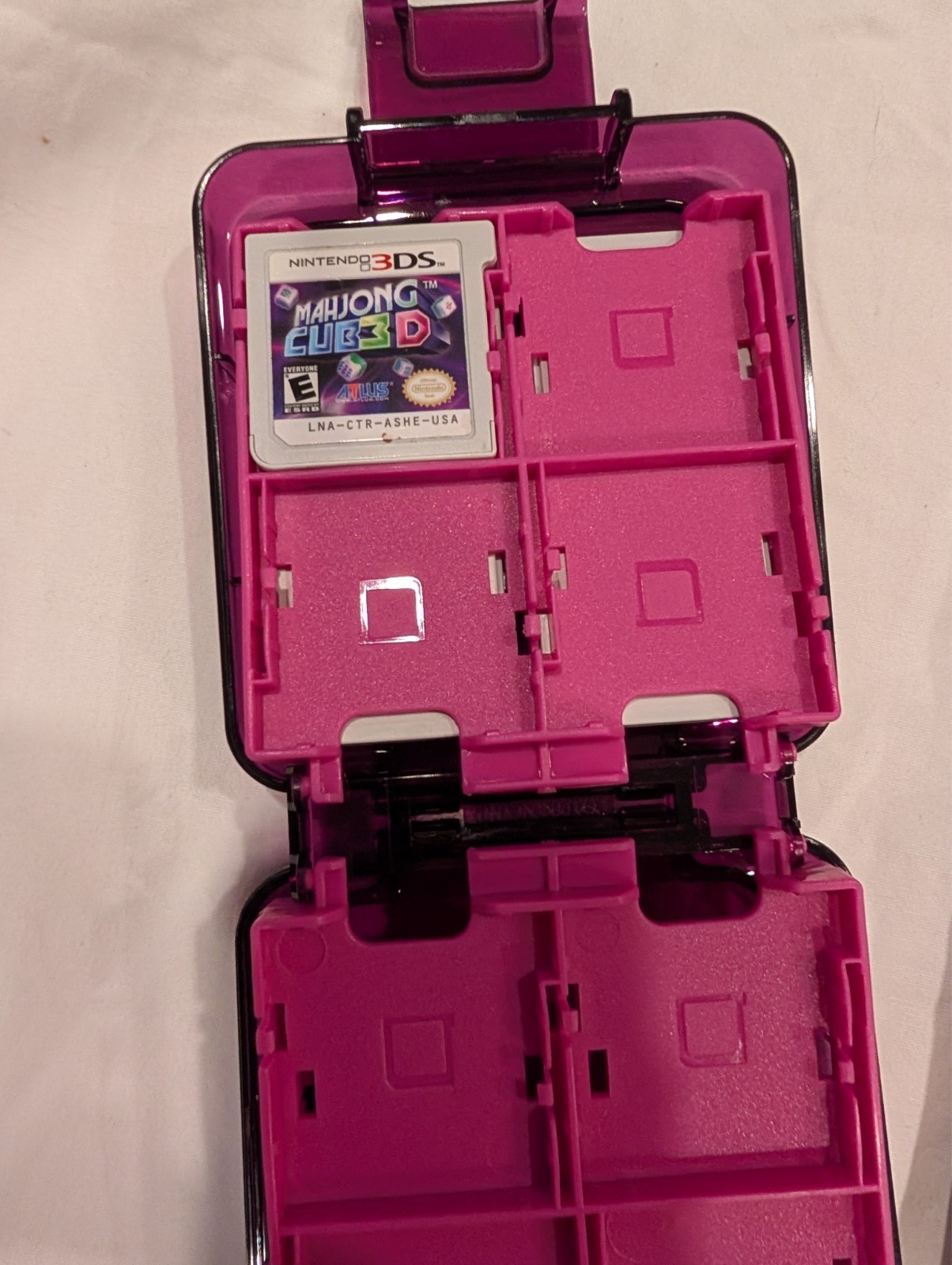 Nintendo 3DS Purple CTR-001 Handheld with 7 Games Charger Case WATCH VIDEO
