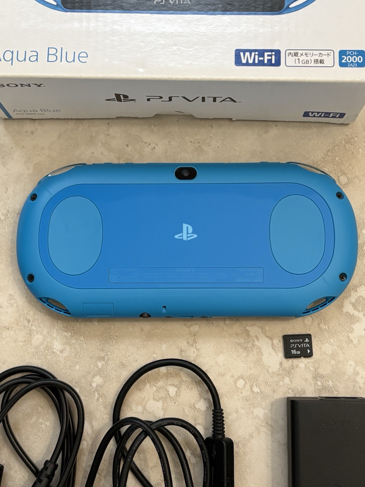 Sony PS Vita PCH-2000 Complete In Box – Aqua Blue 16GB Very Good Condition