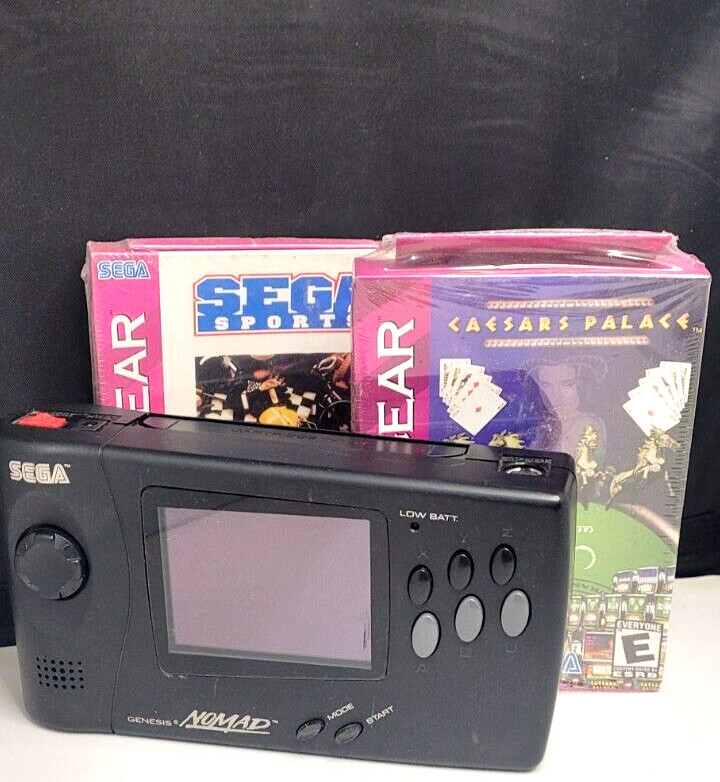Sega Genesis Nomad Console Only + Sport & Casino Game