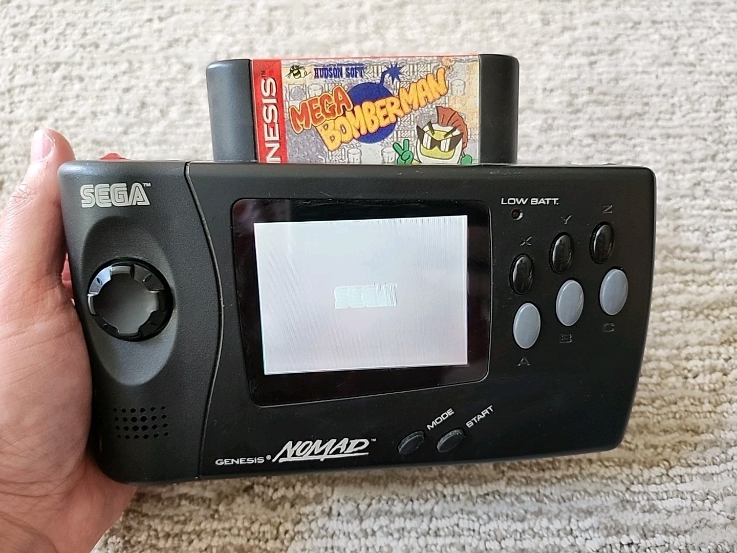 Sega Nomad console MK-6100 with Car Adapter Tested & Working READ DESCRIPTION!