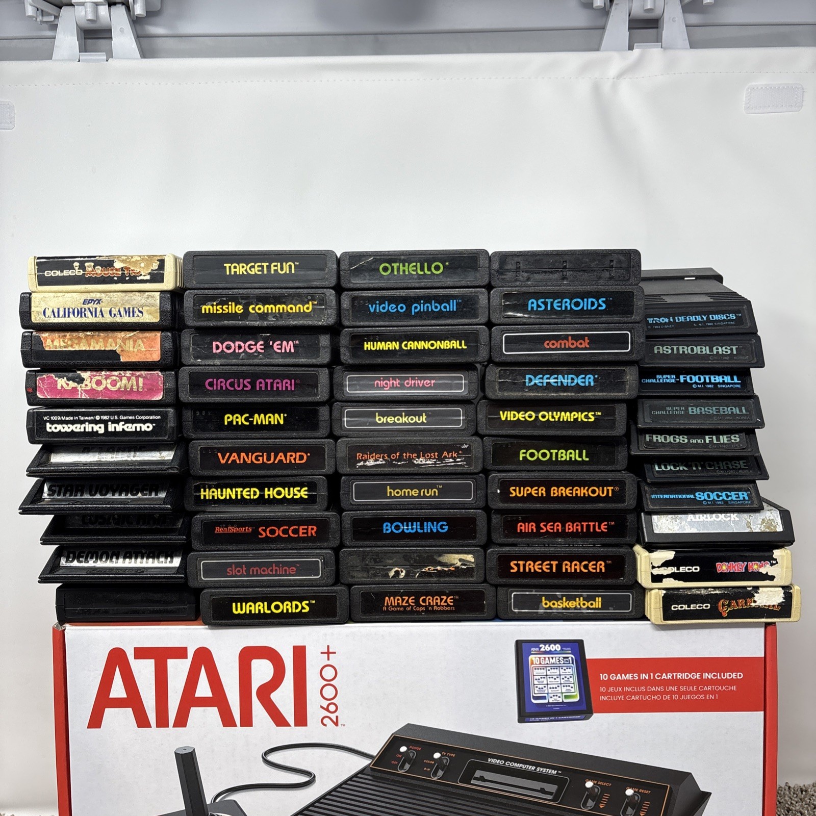 Atari 2600+ Plus Console BUNDLE Joystick Cables 50 games Joysticks HDMI Tested