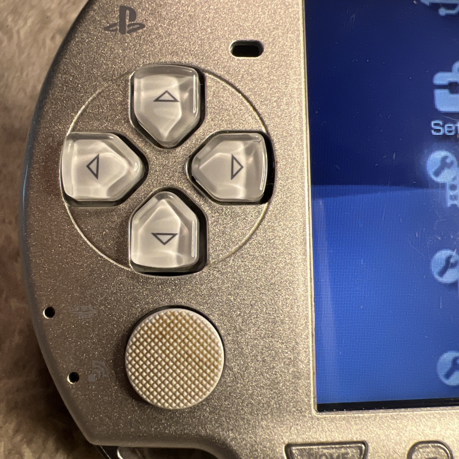 Sony PSP 2001 Portable Mystic Silver Handheld System – Charger Included. No Batt