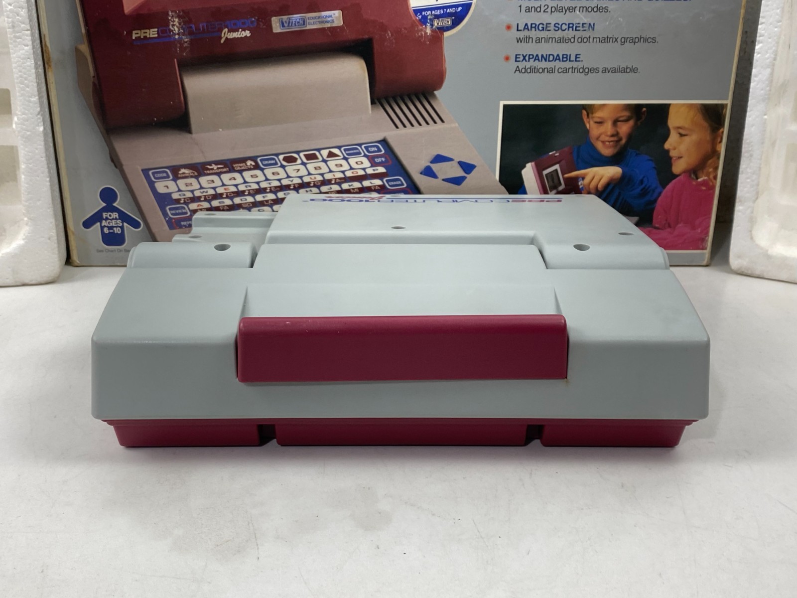 Vintage VTECH Pre Computer Junior 1000 Learning Educational Game 1990 NEW