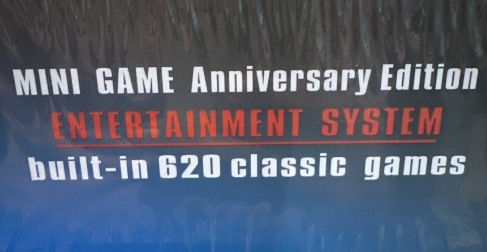 Mini Game Anniversary Edition Console 620 Games Dual Handle Plug Play AV-OUT NEW