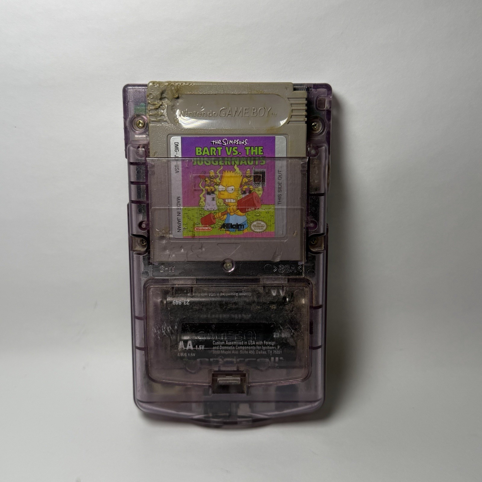 Nintendo Game Boy Color Clear Atomic Purple Console Tested & Working Used