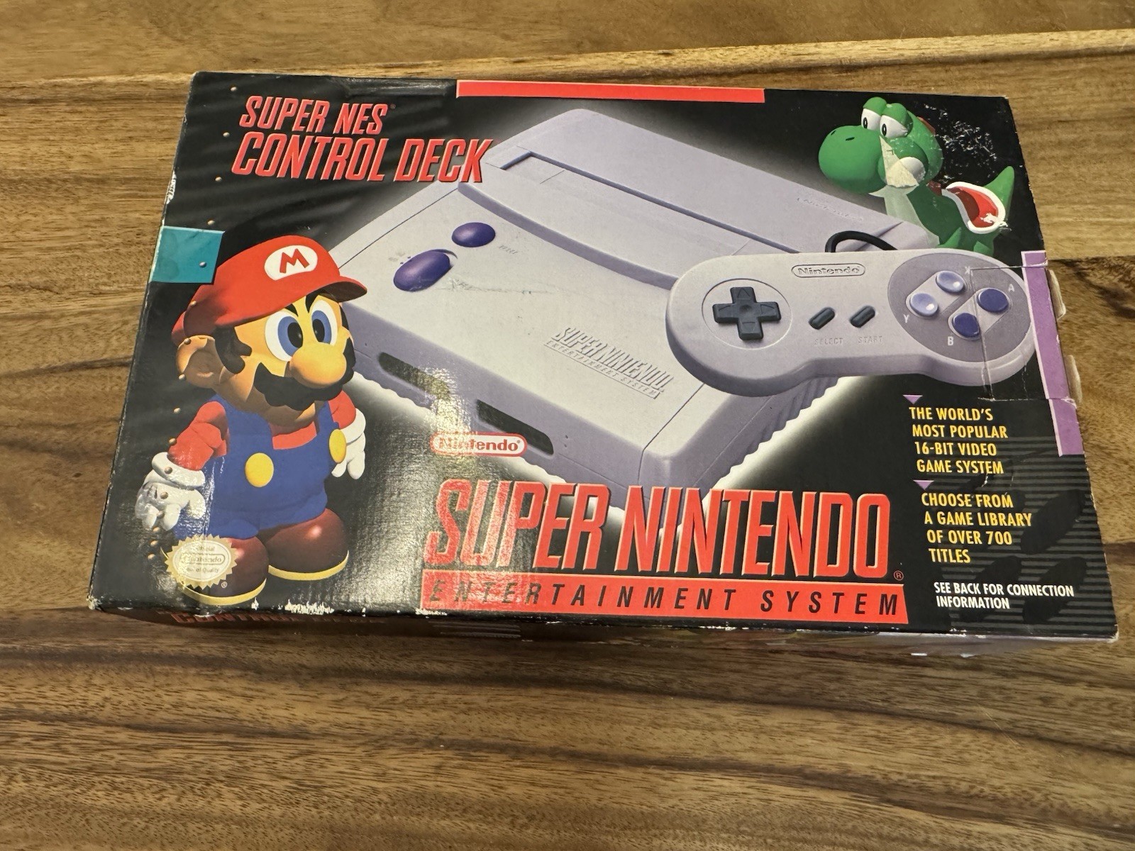 Super NES Nintendo SNES Jr Mini Control Deck-Gray TESTED WORKING-No Foam